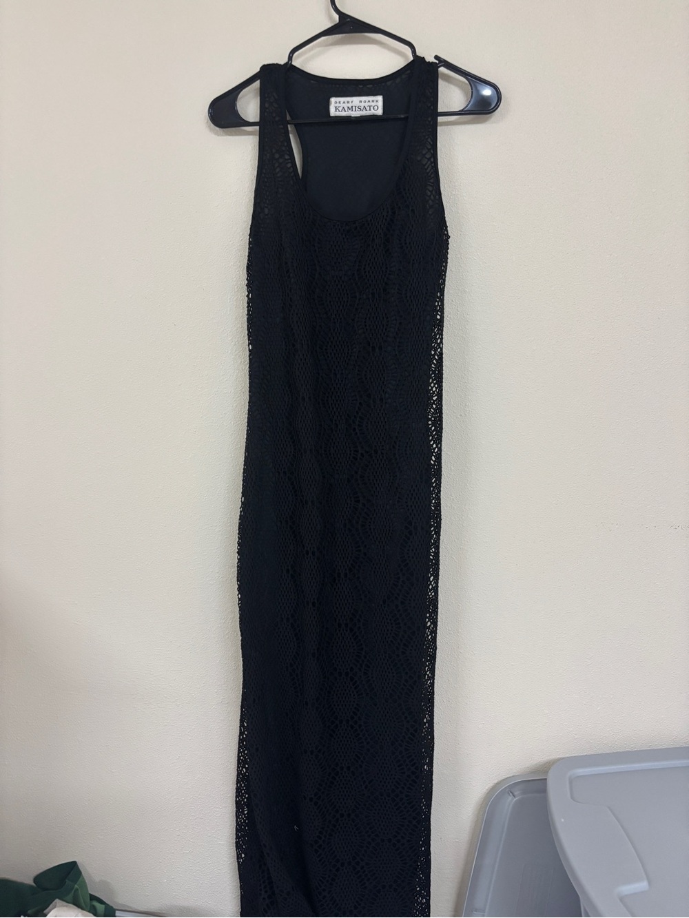 Geary Roark Kamisato Black Mesh Maxi Dress – Size M
